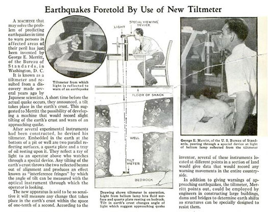 Tiltmeter: September 1932