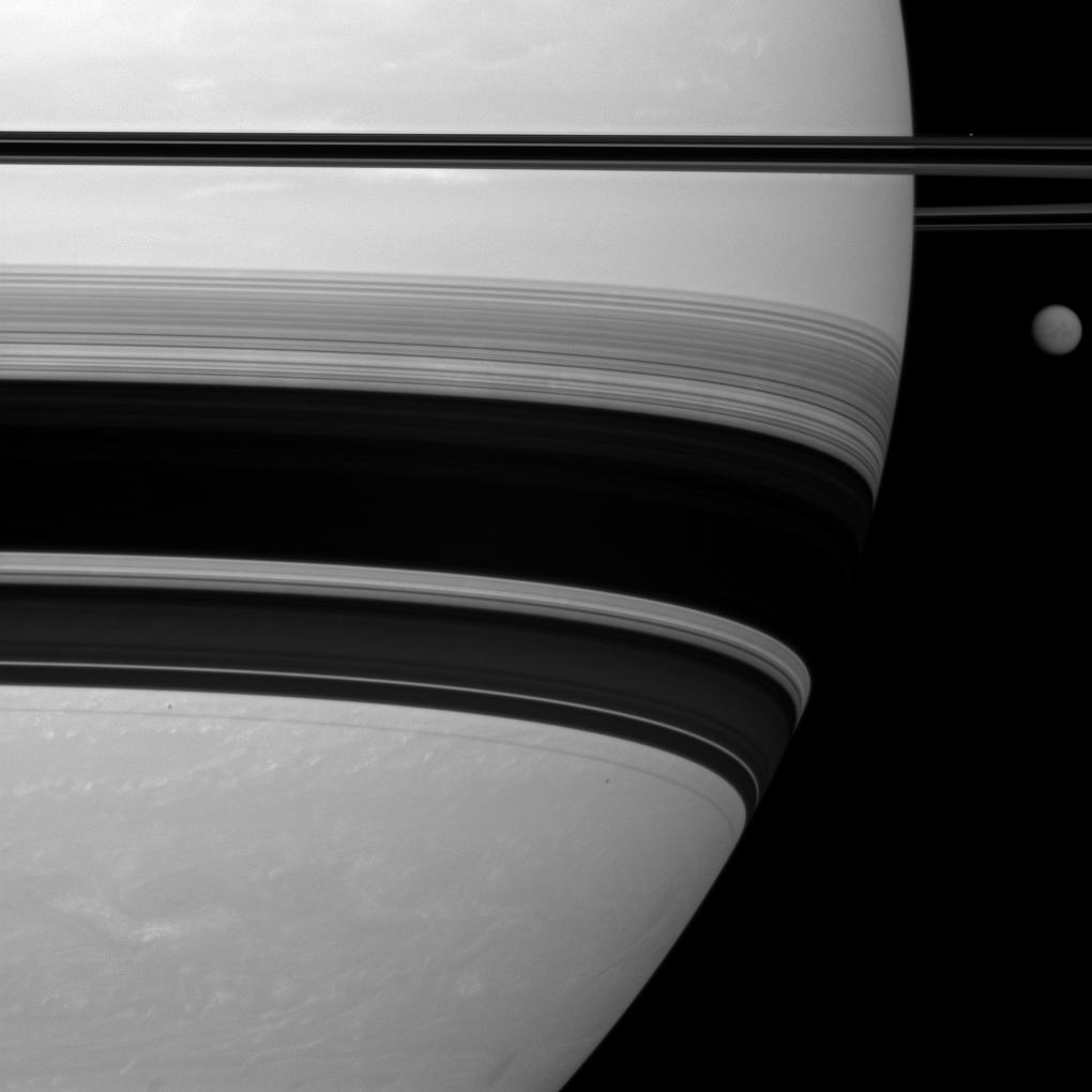 saturn titan and rings