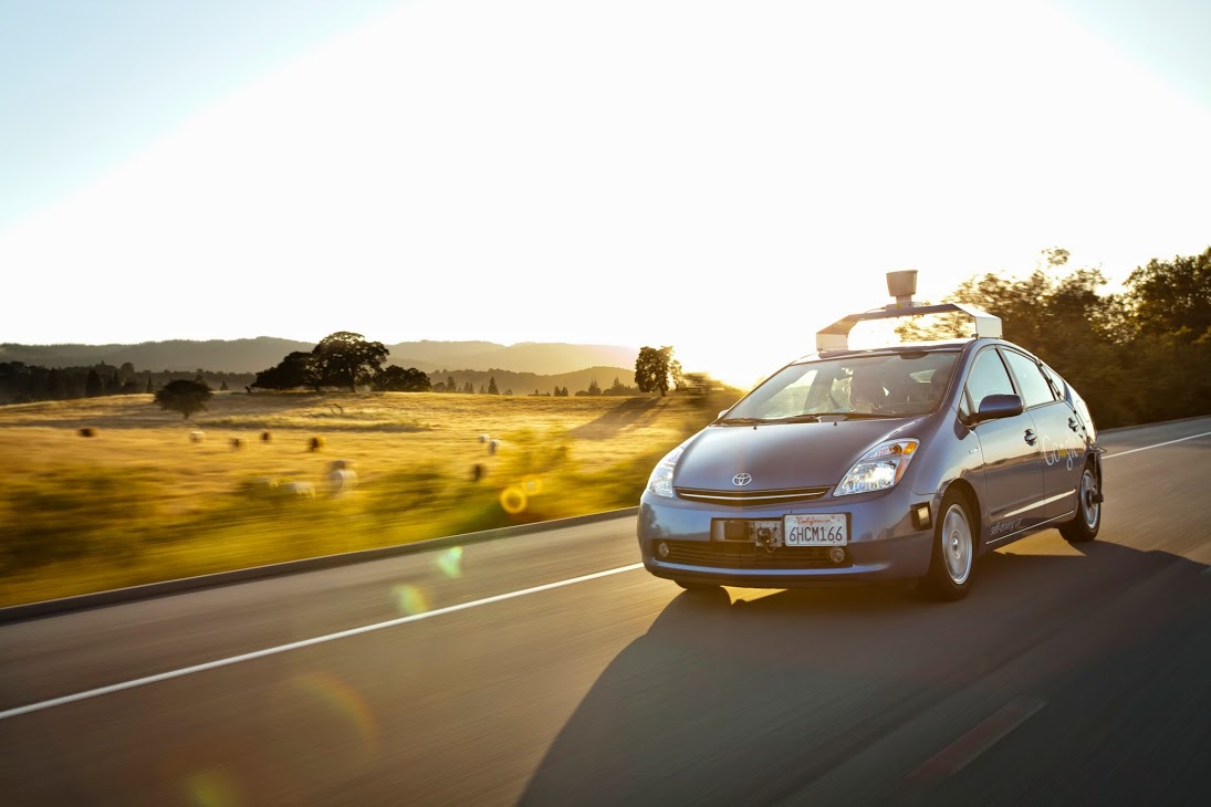 Google's modified self-driving Toyota Prius circa 2009