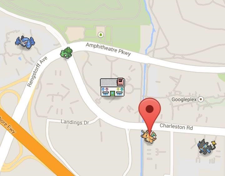 Google Maps Pokémon Invasion