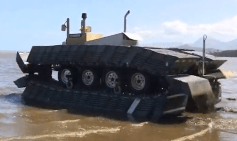 Video: DARPA’s New Amphibious Tank Prototype Drives On Water