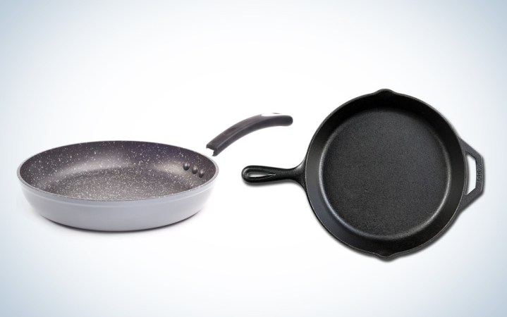  Pans Nonstick Stone Cast Iron Skilled