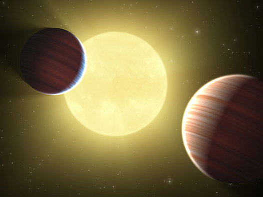 Two Planets Discovered Sharing the Same Orbit