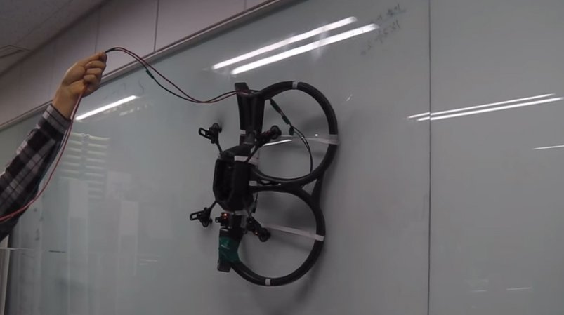 Wall Climbing Quadcopter