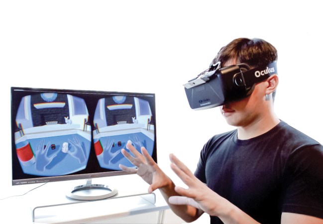 A Hand-Tracking Sensor For Virtual Reality Headsets