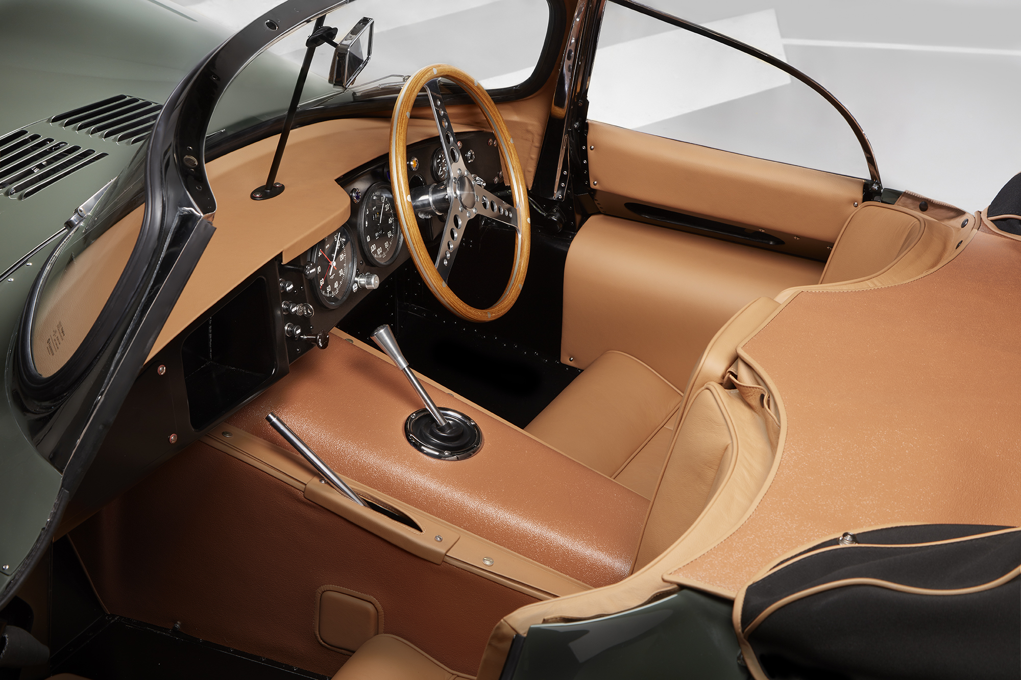 The interior of Jaguar's XKSS.