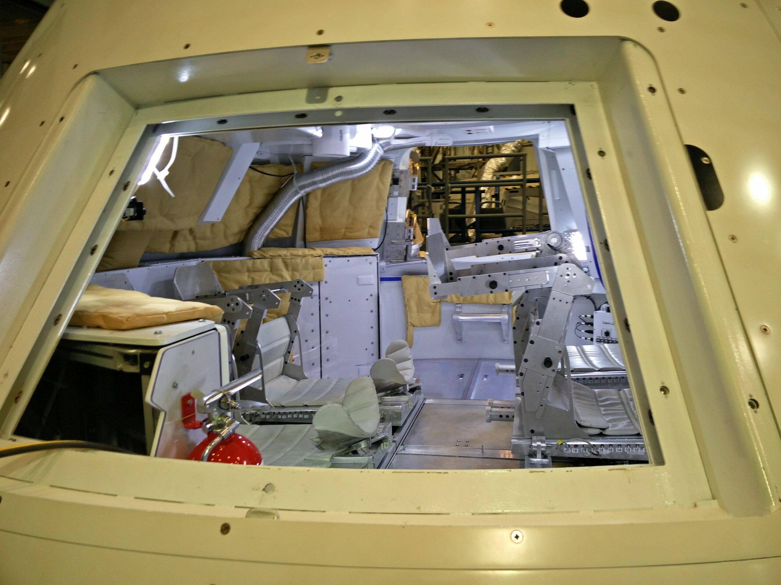 Inside an Orion mock-up