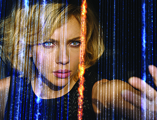 Scarlett Johansson in character Lucy