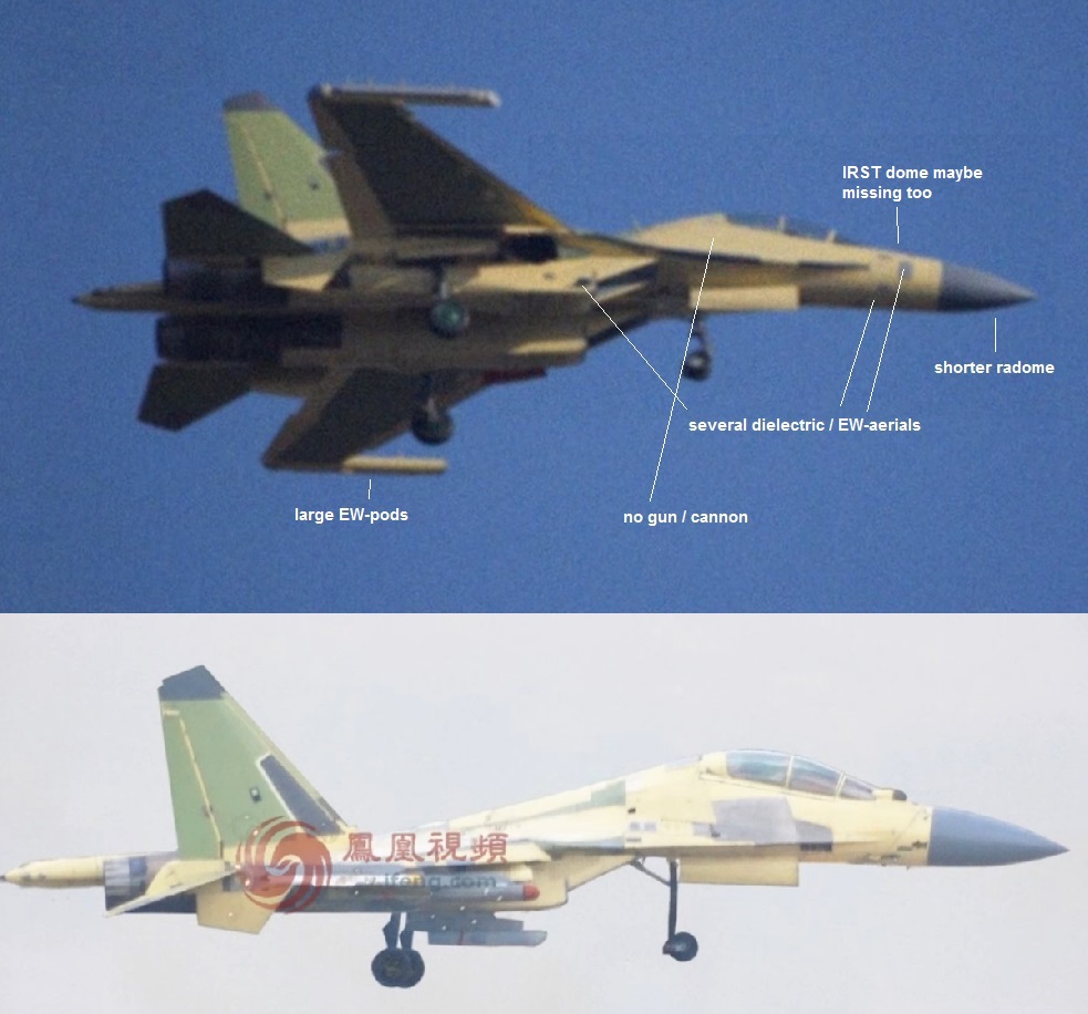 J-16D Electronic Warfare China Wild Weasel EW