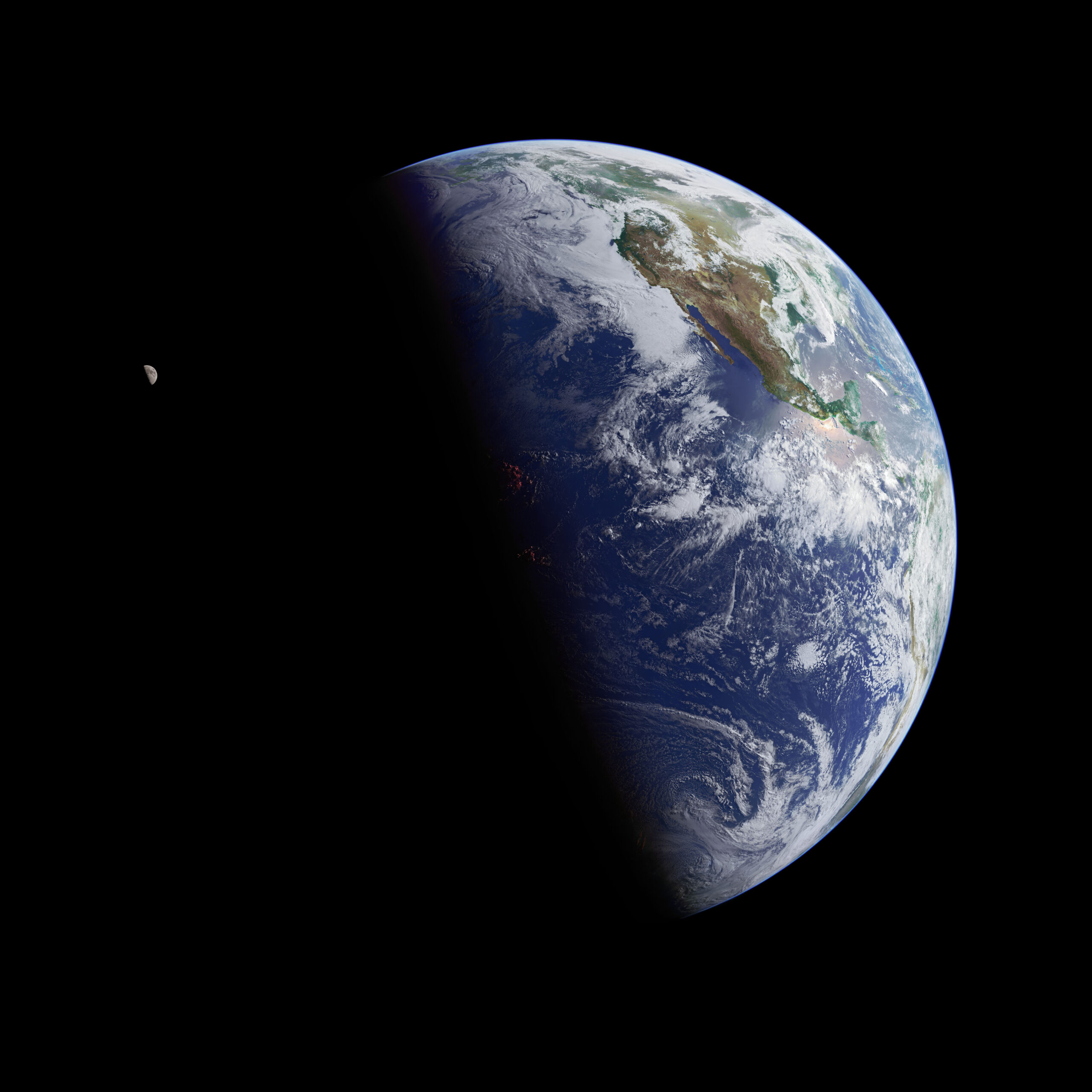 Earth and Moon