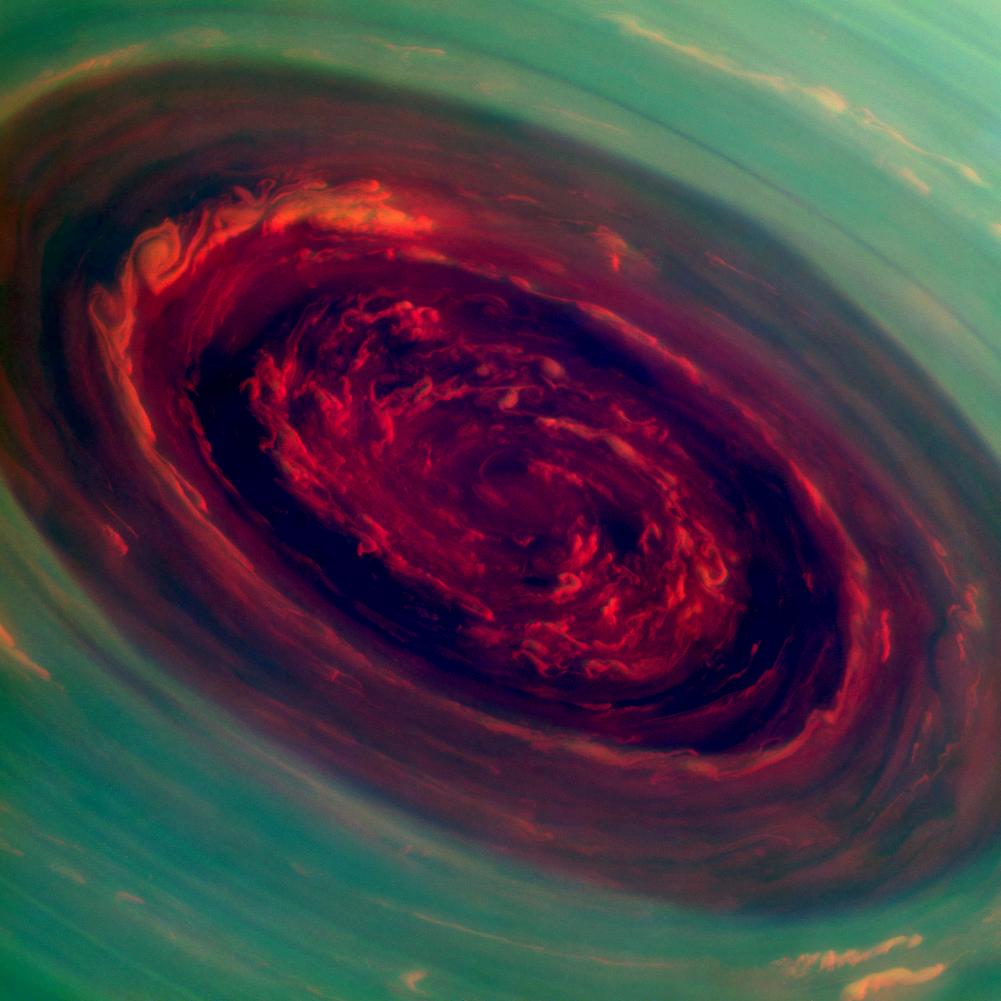 vortex at saturns north pole