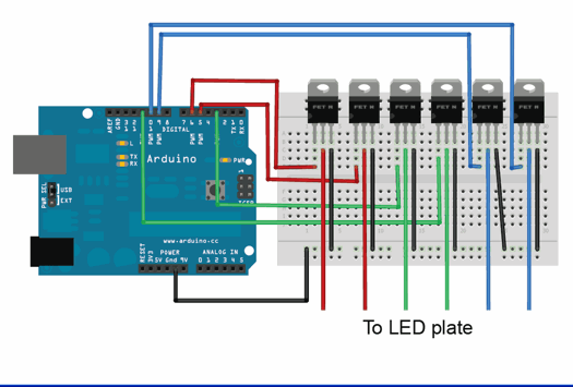 A circuit for a homemade "bedazzler"