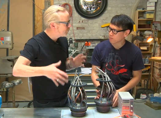 Video: Adam Savage Show Off His “Rocketeer”-Inspired Rocket Engines