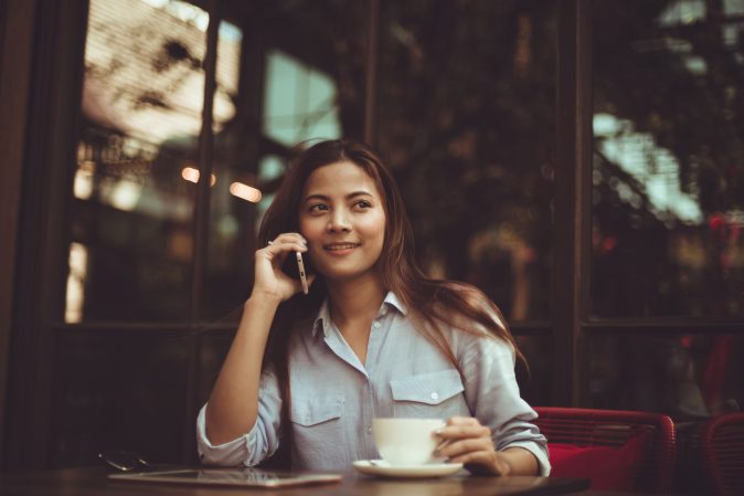 Cell phone coffee