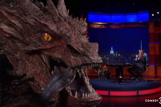 Special Effects 2014: Smaug Appears On ‘The Colbert Report’