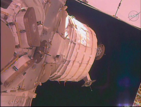 beam module attached to ISS