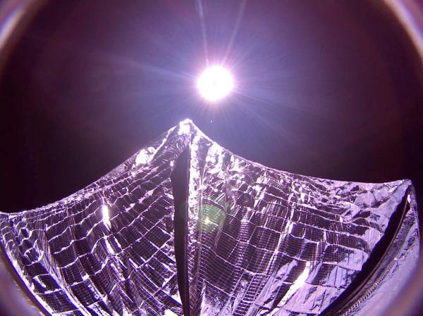 Here’s What Bill Nye’s LightSail Looks Like With Its Sails Deployed