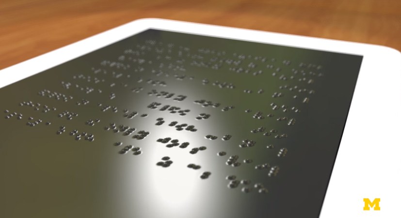 Dynamic Touchscreen Could Display In Braille