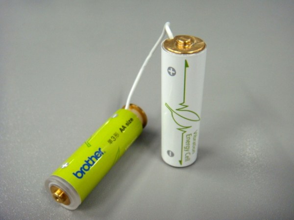 Vibration-Powered AA Battery Charges Up When You Shake It