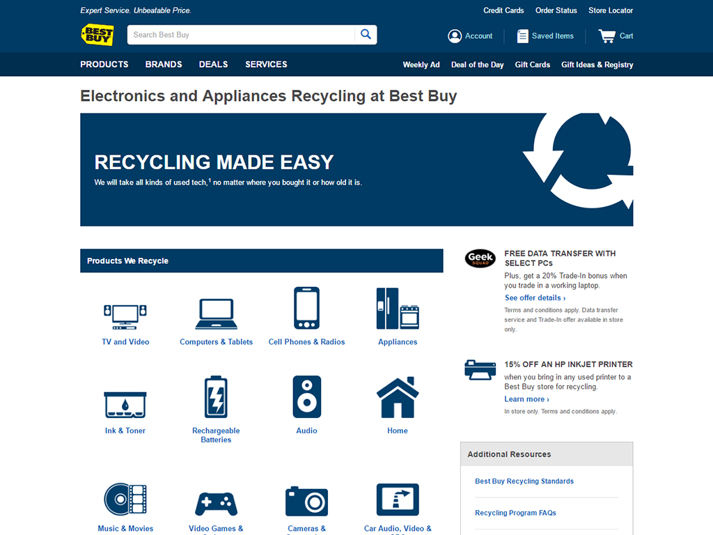 Best Buy recycling