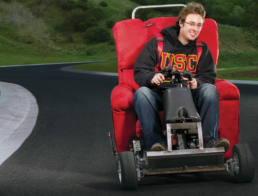 You Built What? A Motorized Easy Chair to Roar Around Campus