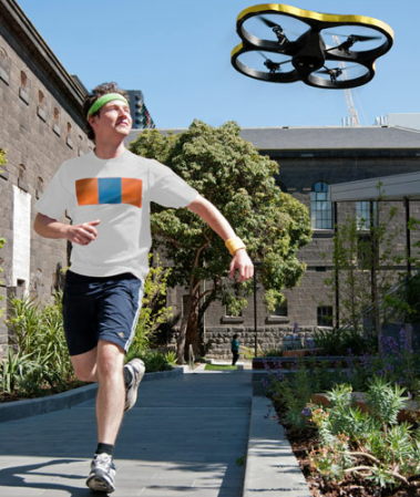 Video: Motivating Robot Follows You on Your Morning Run