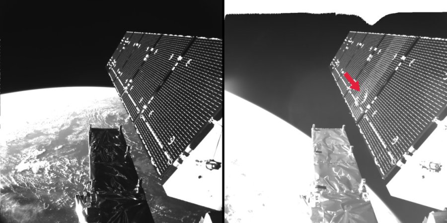 An ESA Satellite Was Hit By Space Debris