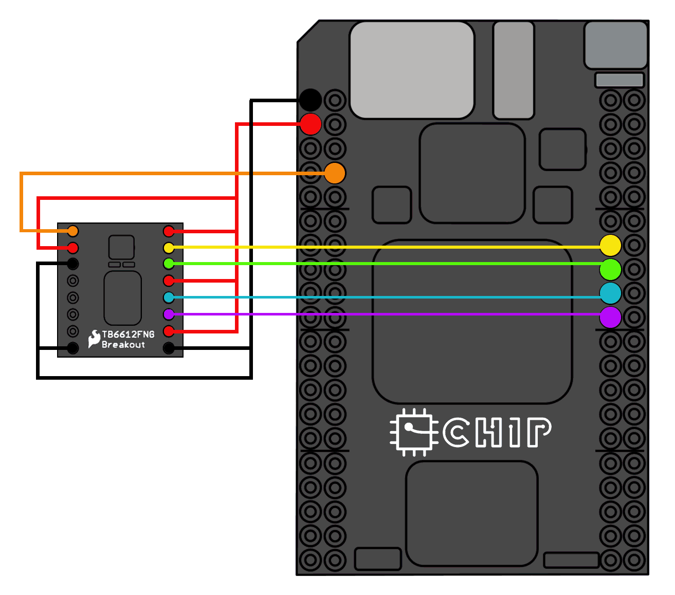 Wiring Diagram of a motor driver