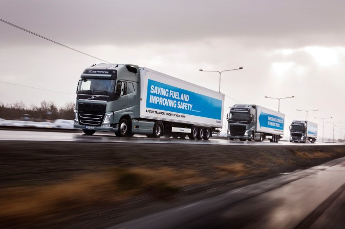 Platoons Of Self-Driving Trucks Cross Europe