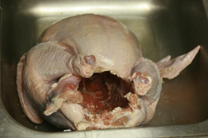 raw turkey