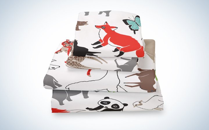  Where The Polka Dots Roam Animal Queen Sheet Set