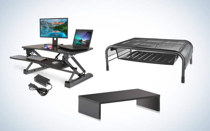  Monitor stands and heigh-adjustable desks