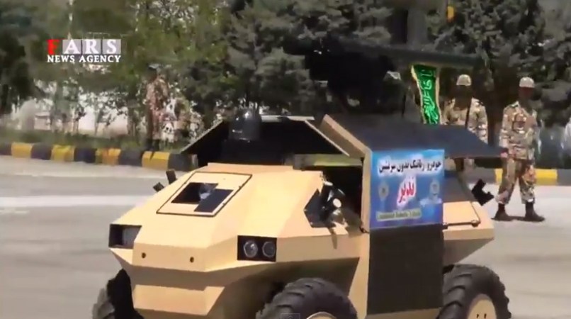 Iran Reveals Small Armed Robot Car