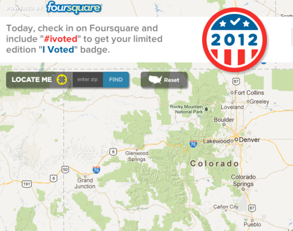Live Map Shows Every Foursquare User Who’s Voting Today, Where and When