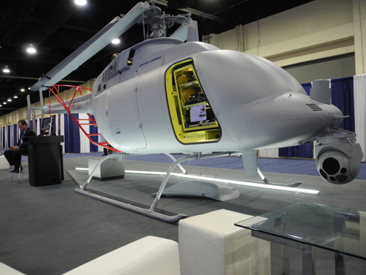 Mockup of an MQ-8C Fire Scout