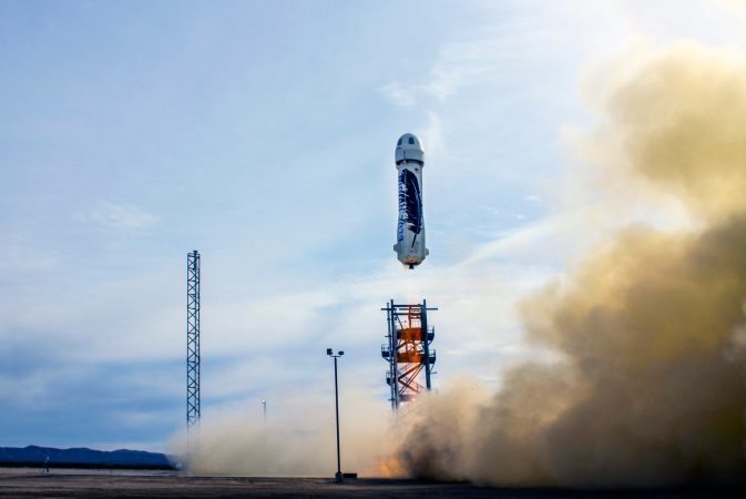 Blue Origin's New Shepard rocket launches