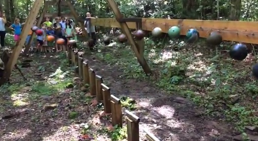 Fall Into A Trance Watching This Pendulum Wave Of Bowling Balls