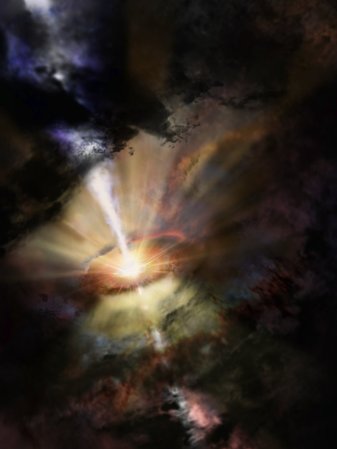 It’s Raining Frigid Gas At This Giant Black Hole