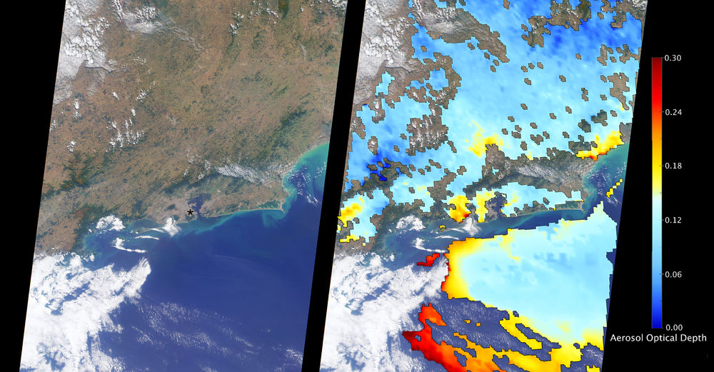 air pollution in Rio from space