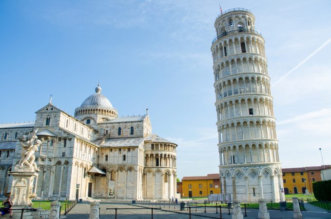 The Leaning Tower of Pisa stays up for the same reason it leans