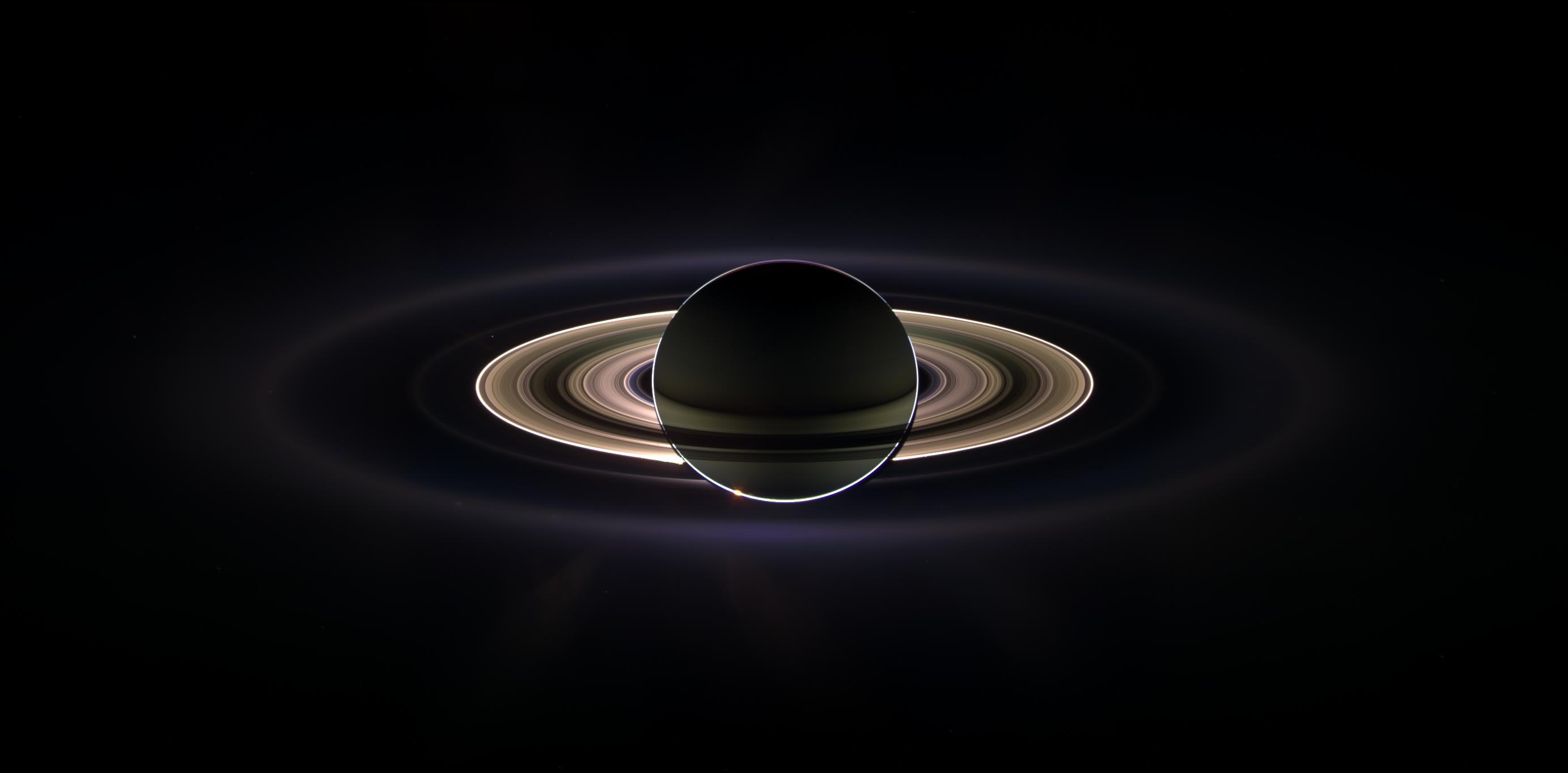 backlit saturn