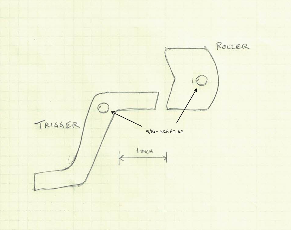 Roller and trigger cutting diagram