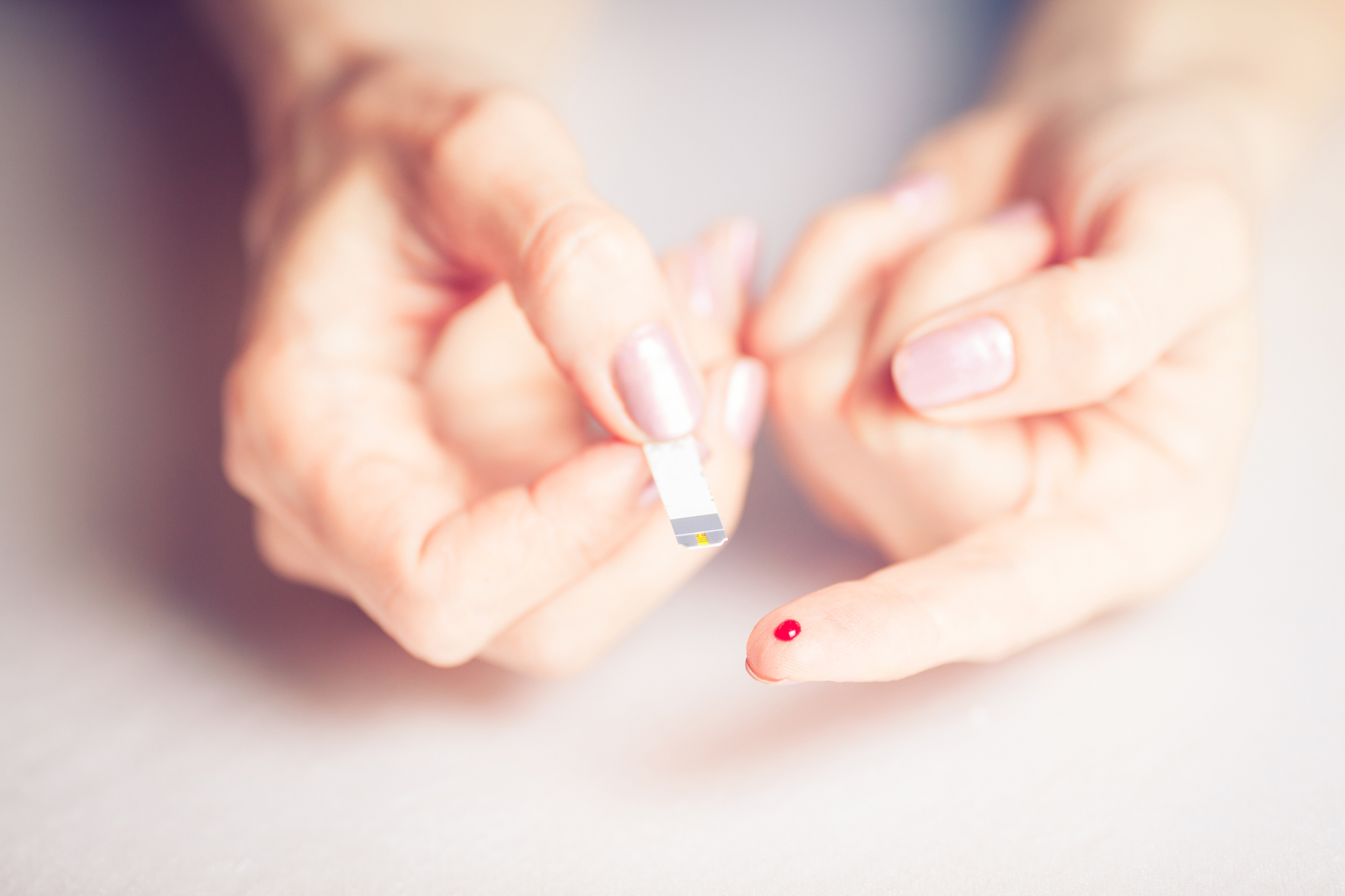 diabetes blood finger prick