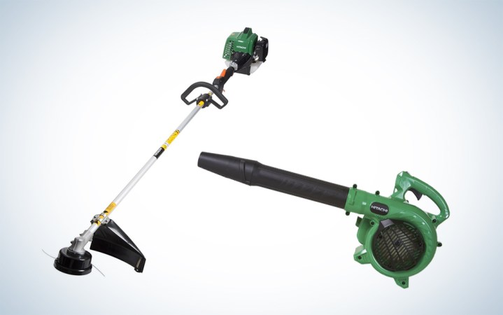  Hitachi leaf blower and weed-whacker