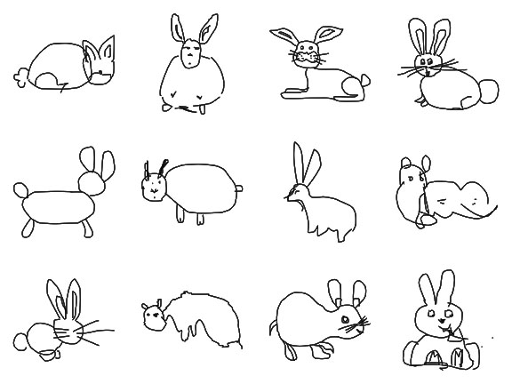 Computer Learns to Recognize Badly Drawn Animals