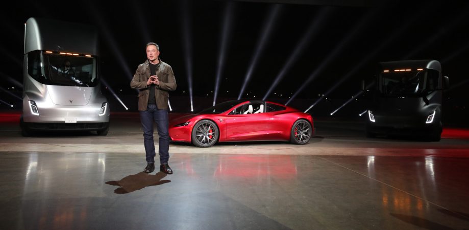 Tesla truck Roadster event