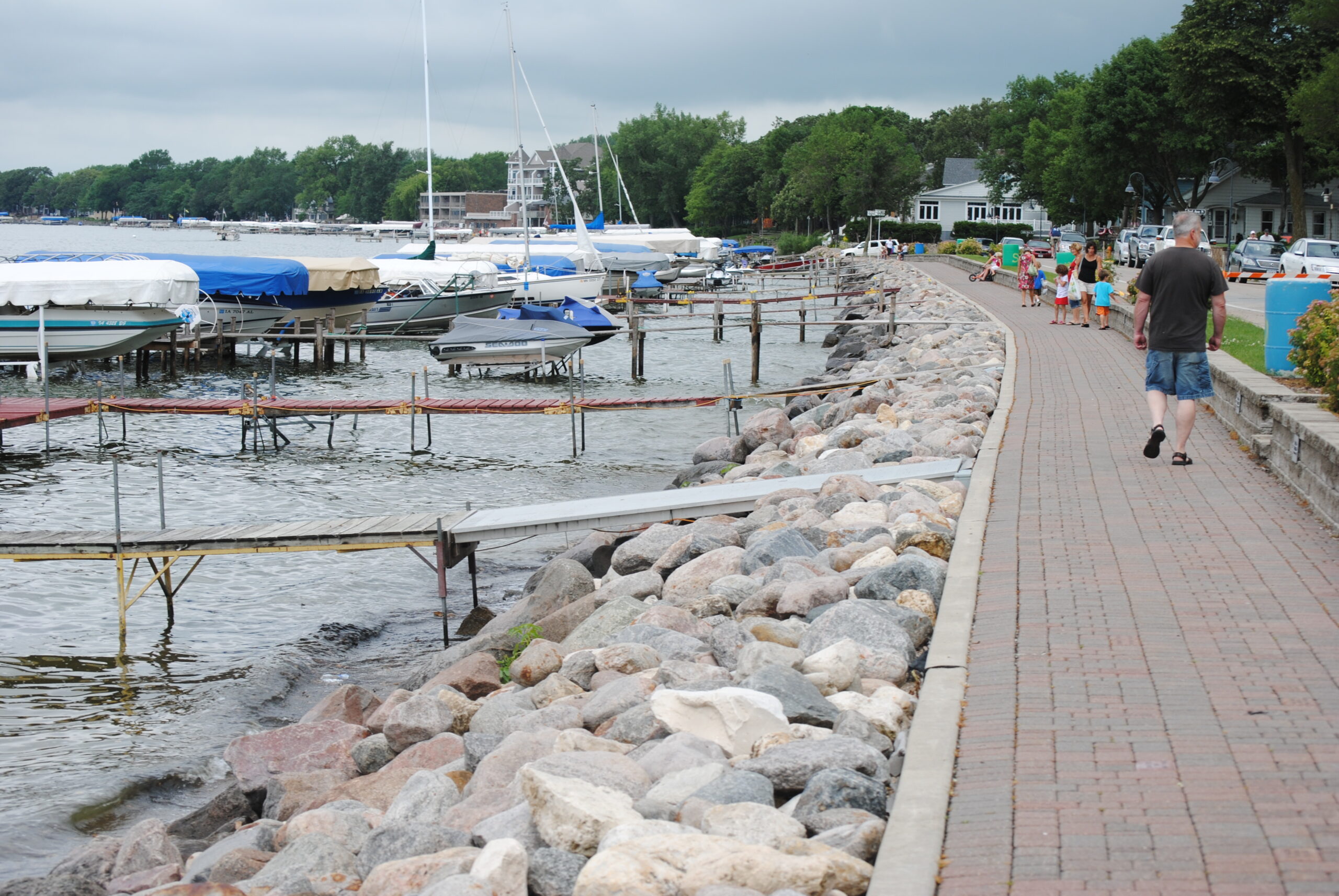 Waterfront of Clear Lake, Iowa