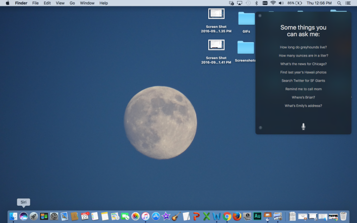 How To Use Siri On Your Laptop In MacOS Sierra