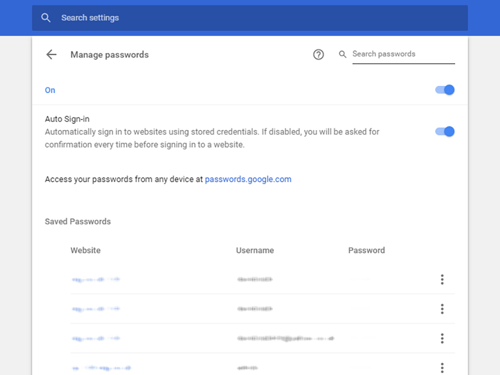 Google Passwords