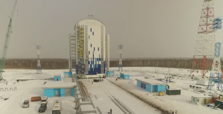 Drone Films Russia’s New Cosmodrome